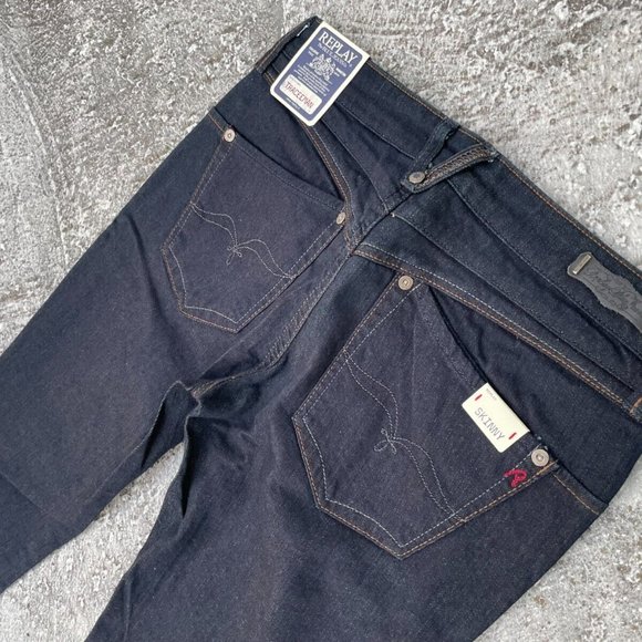 Replay Women Jeans Dark Washed Blue Denim Jeans Size 28 - Picture 9 of 9